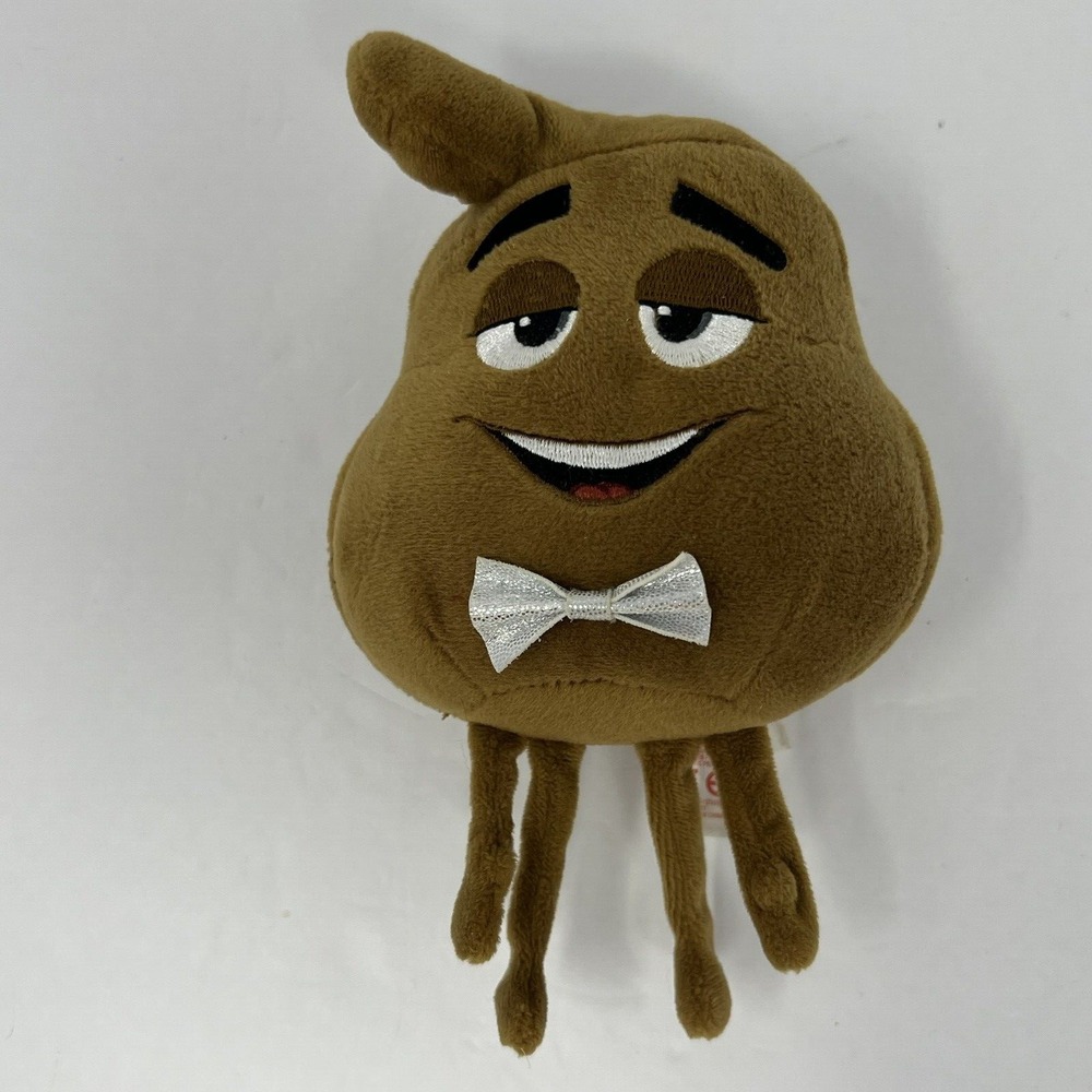 Poop Emoji Plush Ty Beanie Babies 5.5" Brown Soft Stuffed Toy